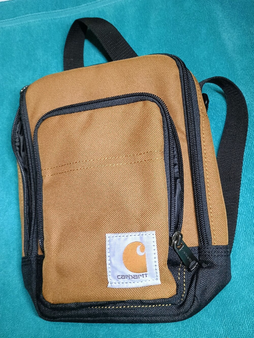 NWT Carhartt Brown and Black Compact Crossbody Belt Bag